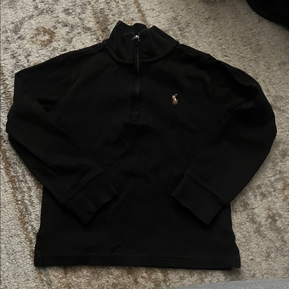 Polo Ralph Lauren Kids Black Zip-Up Top